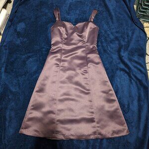 Aria silk A-line knee-length bridesmaid dress size 2